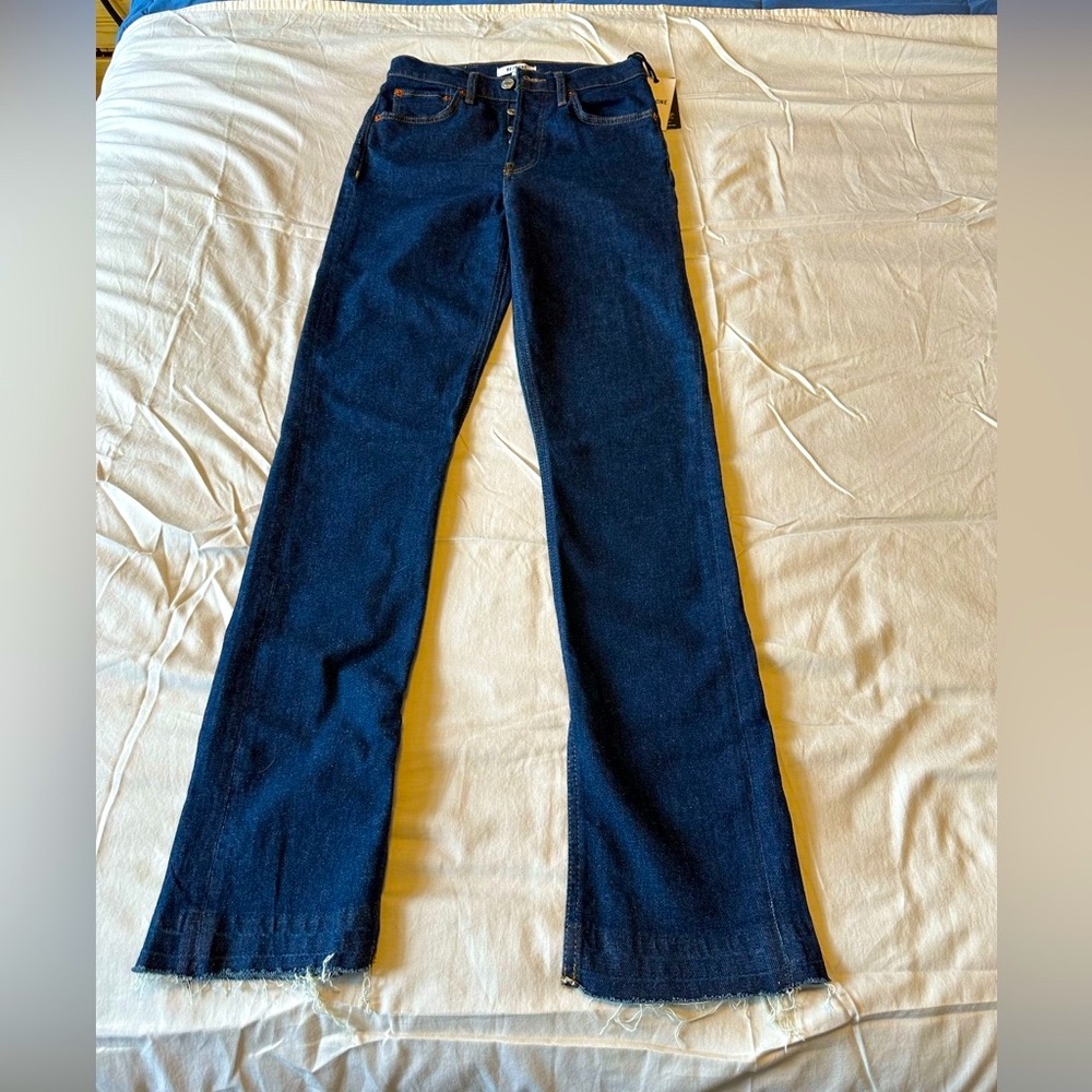 NWT RE/DONE Comfort Stretch High Rise Skinny Boot Jeans size 25